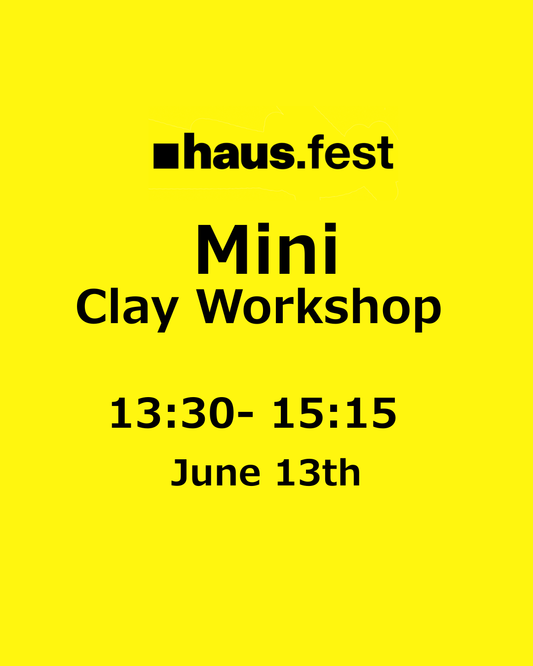 Hafnarfest mini clay workshop June 13th 13:30-15:15