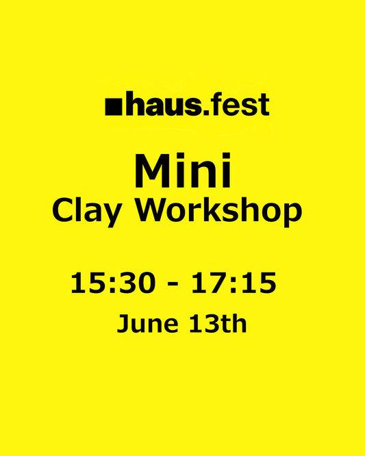 Hafnarfest mini clay workshop June 13th 15:30- 17:15